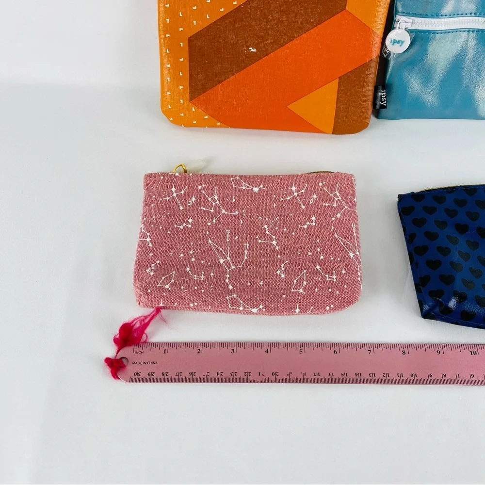 IPSY Makeup Cosmetic Bags Lot of 4 Bags Only. No Cosmetics Included
